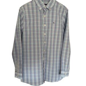 Boys Plaid Shirt - Blue and purple